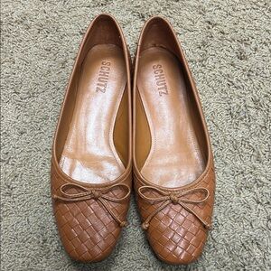 SCHUTZ Women's Brown Woven Loafers